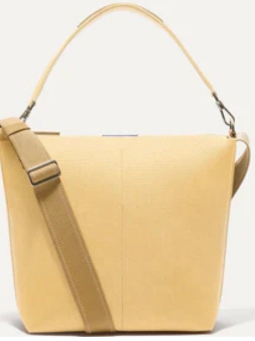 Like New Rothy’s Mini Zip Bucket Bag ButterYellow
